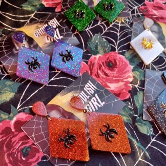 PLUGS - Temora Spider Rhombus Earrings