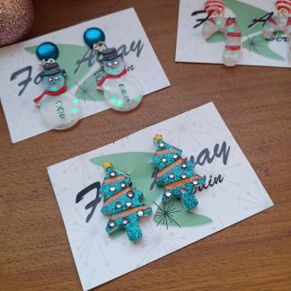 * XMAS SPECIAL * Jolly Holiday Pines Earrings